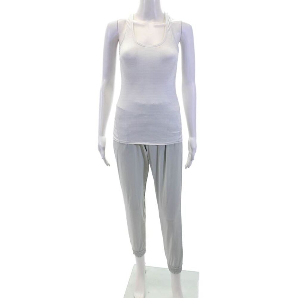 Athleta Women's Elastic Waist Tapered Leg Jogger Pants Set Gray Size 0
